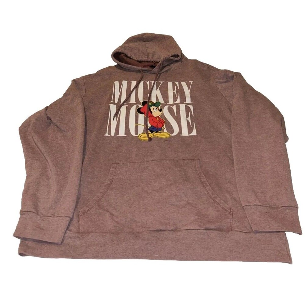 Disneys Mickey Mouse 2XL Multicolor Long Sleeve Drawstring Pullover Hoodie